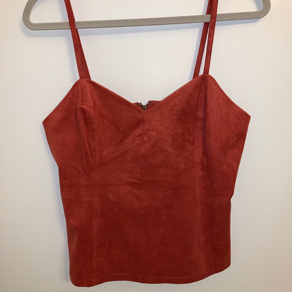 BCBG Suede Tank